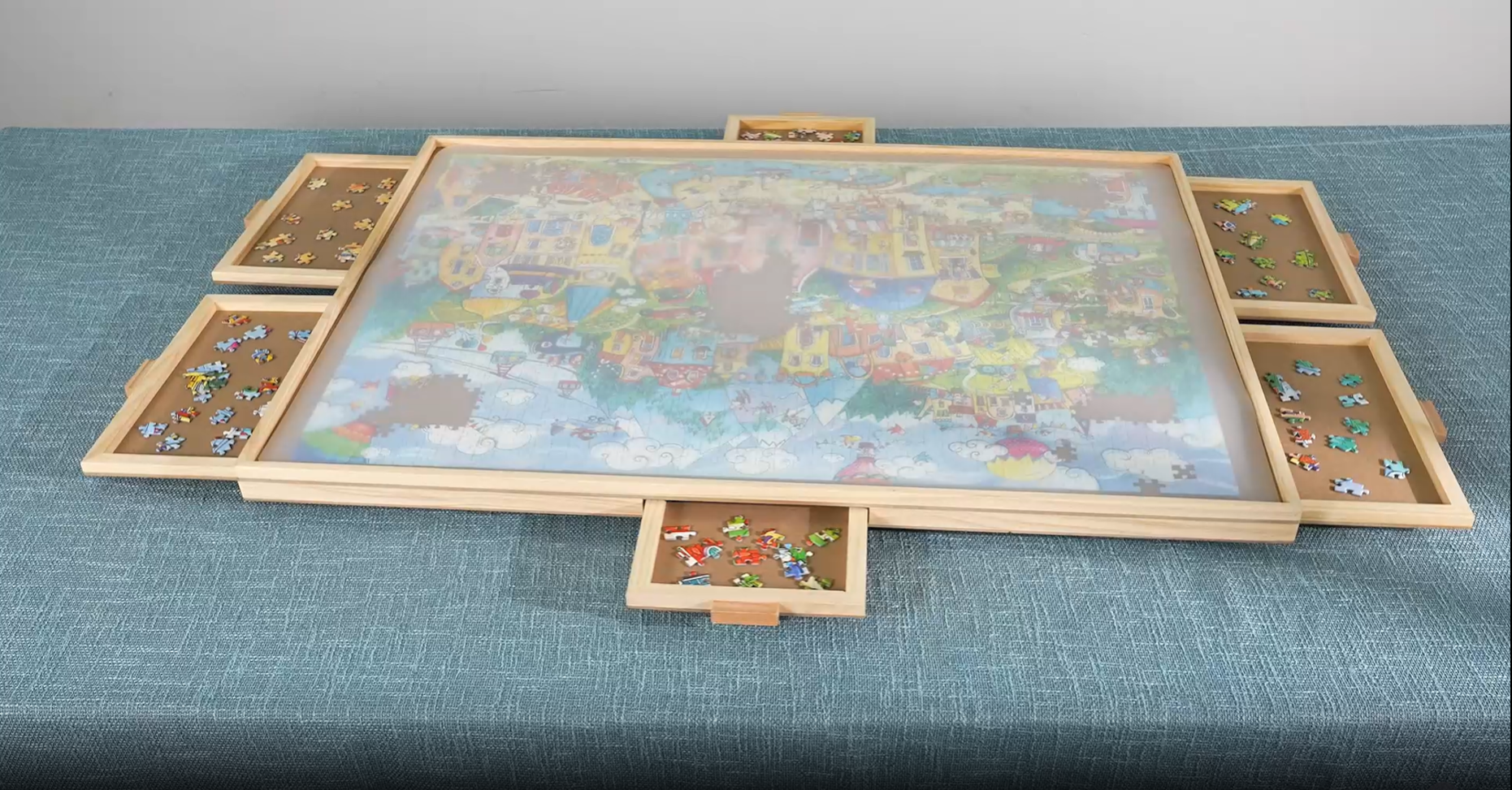 Amazon.com: ALL4JIG 1000 Pieces Rotating Puzzle Board with 6 Amazon.com: ALL4JIG 1000 Pieces Rotating Puzzle Board with 6